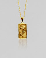 Rosa - Różany Naszyjnik (Pozłacany)